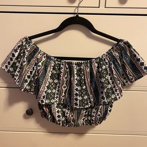 Hollister off the shoulder crop top